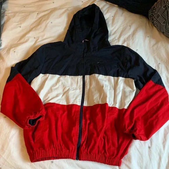 Brandy Melville Striped Bomber Jacket - Picture 1 of 6